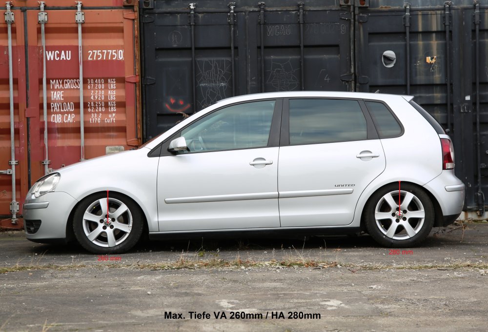 TA Technix Gewindefahrwerk Deep  für Volkswagen (VW) Fox 